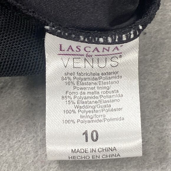Lascana Venus Swimsuit Womens Size 10 Black White Ditsy Print Tummy Control Swim - Picture 9 of 12
